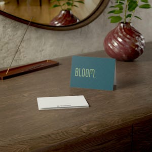 FLEURIR. Carte de voeux inspirée | d'encouragement minimaliste | Croissance, cadeau de positivité | Carte de motivation pour amis et proches
