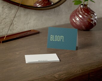 FLEURIR. Carte de voeux inspirée | d'encouragement minimaliste | Croissance, cadeau de positivité | Carte de motivation pour amis et proches