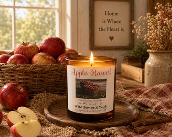 Apple Harvest Candle – Coconut Soy – Fresh Apple Scent