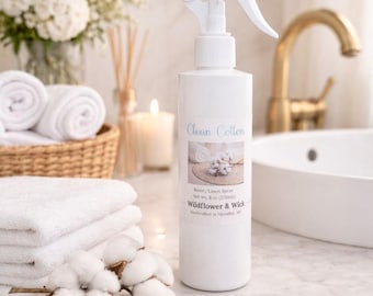 Clean Cotton Room & Linen Spray – Fresh Laundry Scent