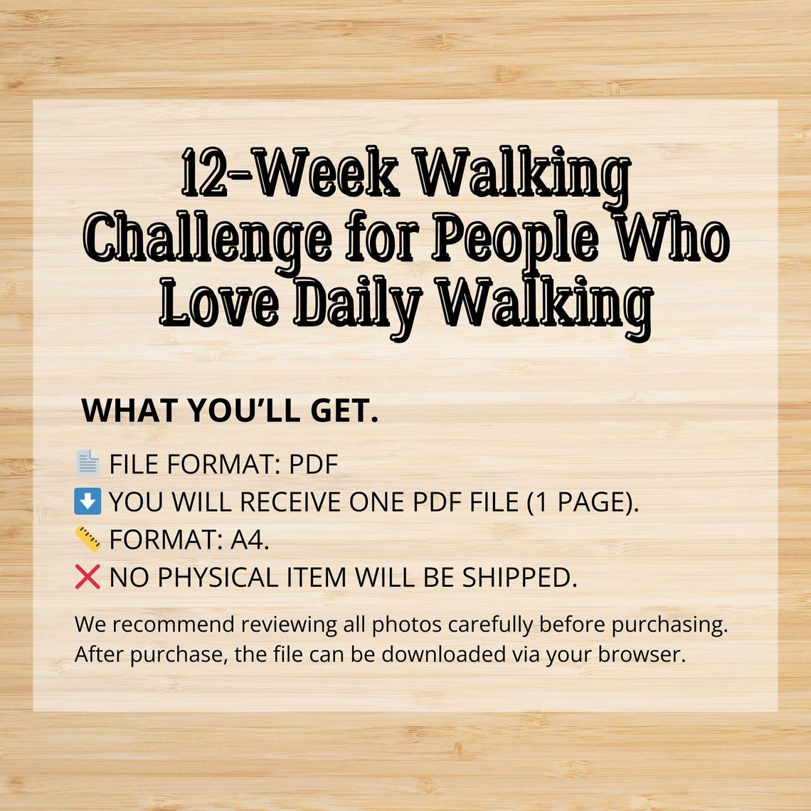 Step Challenge Template.pdf 12-week Walking Challenge Printable PDF A4 | Daily Step Tracker - Etsy