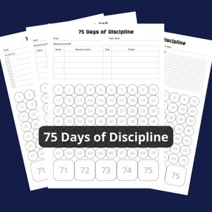 75 Day Routine Builder: Printable Daily Planner (PDF Download A4 Size 2025)