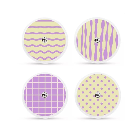 Freestyle Libre 2 Sensor Stickers Diabetes: Trendy Pattern Set - Set of 4