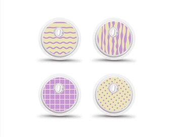 Stickers Freestyle Libre 3 capteurs Diabète : lot de motifs tendance - Lot de 4