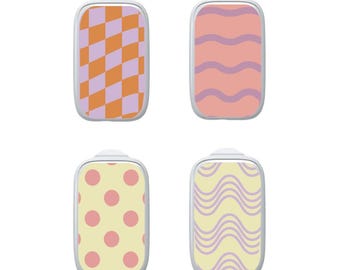 Medtrum Sensor Stickers Diabetes: Trendy Pattern Set - Set of 4