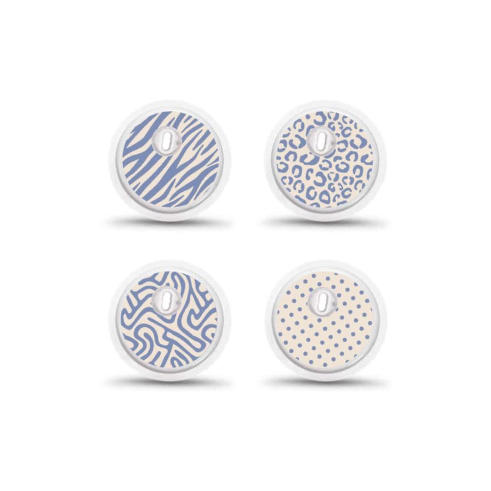 Freestyle Libre 3 Sensor Stickers Diabetes: Zebra, Panther, Dots - Set of 4