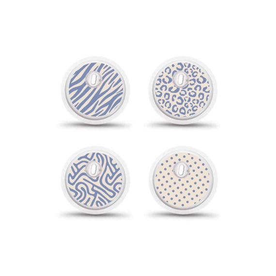 Freestyle Libre 3 Sensor Stickers Diabetes: Zebra, Panther, Dots - Set of 4 - Sensor Sticker Freestyle Libre 3 Sensor Stickers Diabetes: Zebra, Panther, Dots - Set of 4
