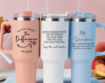 Teacher Gift Custom Tumbler with Name Thank You Gift Teacher Tumbler Personalized Thank you Gift Iced Coffee Cup Teacher Appreciation Gift