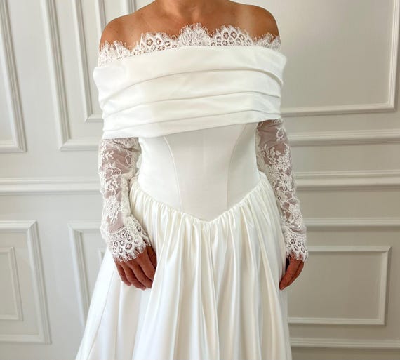 Bridal lace camisole, Lace bridal blouse, Wedding dress topper, Bridal bodysuit lace,Bridal overlay, Lace wedding topper, High neck lace top