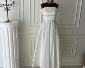 Vestido de Novia, Vestido de Novia Blanco, Vestido de Novia Modern,Vestido de Boda Blanco, Vestido de Blanco, Vestido de After Party,Vestido
