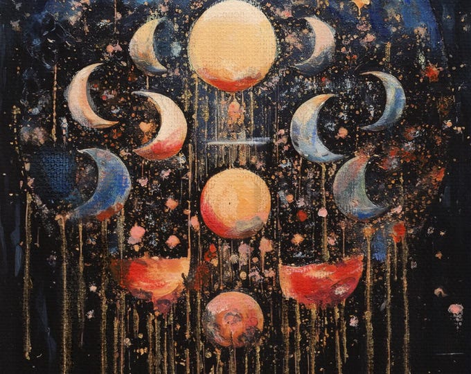 Moon Phases ACEO Print