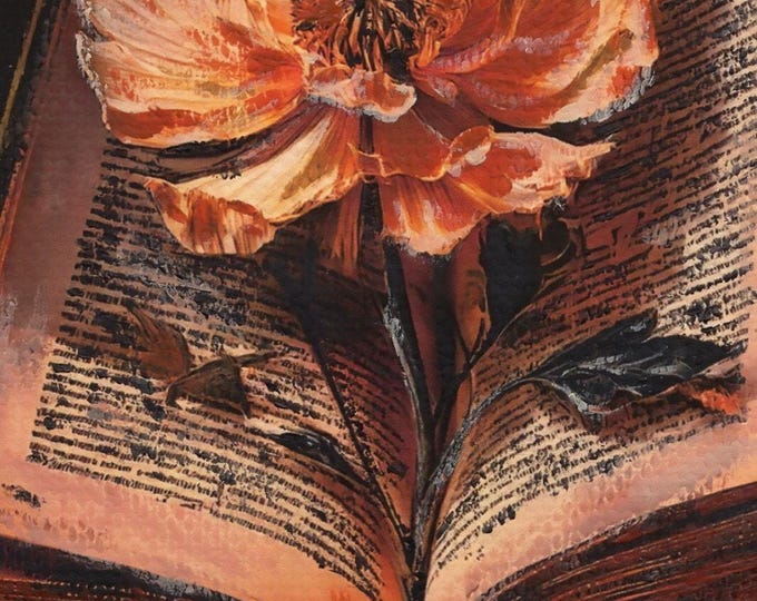Vintage Book Bloom