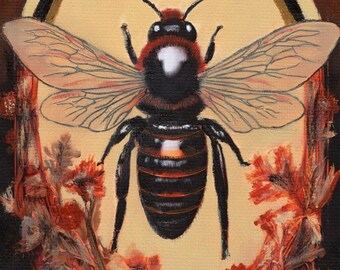 Art Nouveau Bee ACEO