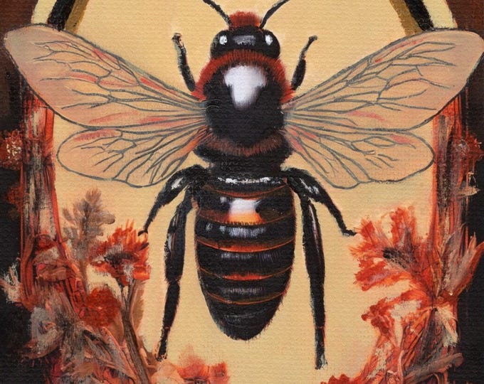 Art Nouveau Bee ACEO