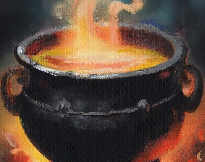 Harvest Cauldron ACEO