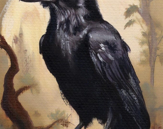Gothic Raven ACEO