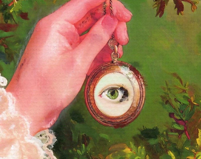 Victorian Lover's Eye Locket
