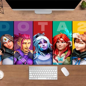Dota 2 Desk Mat | Windranger Mouse Pad | Large Desk Pad | Gaming Desk Decor