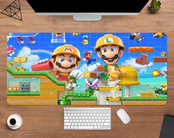 スーパーマリオデスクマット | マリオゲームマウスパッド | 大型デスク