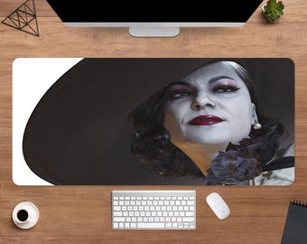 Resident Evil Village Desk Mat | Alcina Dimitrescu Mouse Pad | Large Desk Pad | Gaming Desk Decor