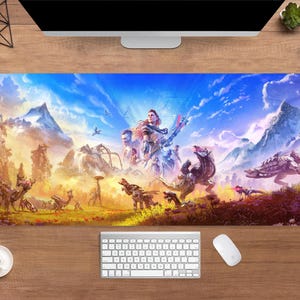 Horizon Zero Dawn Desk Mat | Aloy Mouse Pad | Large Desk Pad | Gaming Desk Decor