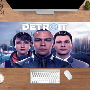 Detroit Become Human Desk Mat | Detroit Become Human Mouse Pad | Large Desk Pad | Gaming Desk Decor