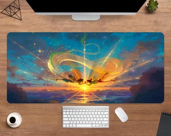 Spirited Away Desk Mat | Chihiro Mouse Pad | Large Desk Pad | Movie Desk Decor