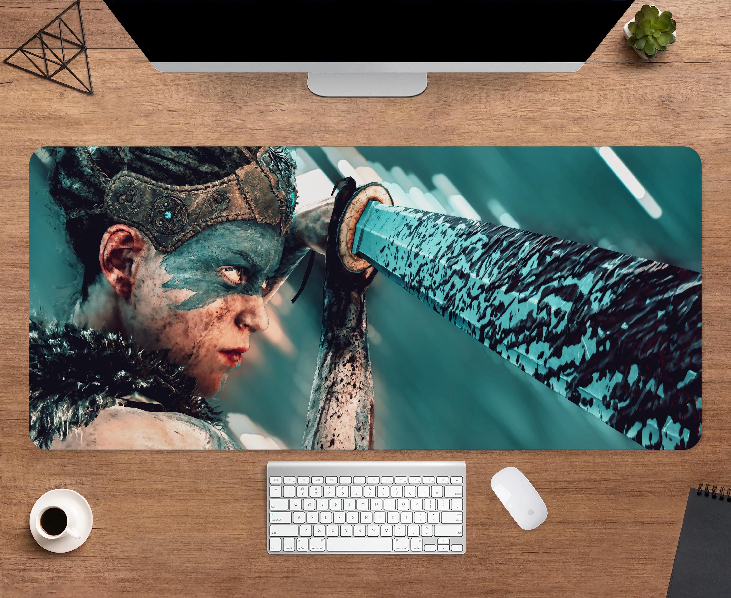 Hellblade Desk Mat | Senua Mouse Pad | Large Desk Pad | Gaming Desk Decor
