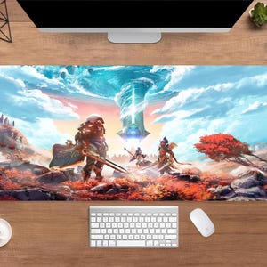 Xenoblade Chronicles Desk Mat | Shulk Mouse Pad | Large Desk Pad | Gaming Desk Decor