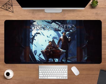 Dishonored Desk Mat | Emily Kaldwin Mouse Pad | Large Desk Pad | Gaming Desk Decor
