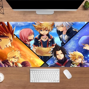 Kingdom Hearts Desk Mat | Sora Mouse Pad | Large Desk Pad | Gaming Desk Decor