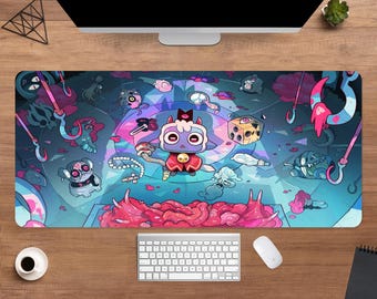 Cult of the Lamb Desk Mat | The Lamb Mouse Pad | Large Desk Pad | Gaming Desk Decor