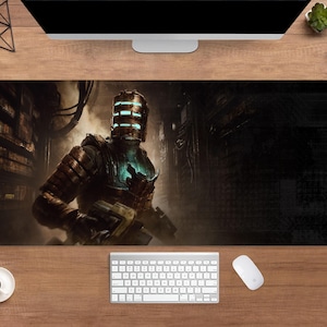 Dead Space Desk Mat | Isaac Clarke Mouse Pad | Large Desk Pad | Gaming Desk Decor