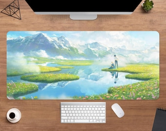 Howl's Moving Castle Desk Mat | Howl's Moving Castle Mouse Pad | Large Desk Pad | Movie Desk Decor