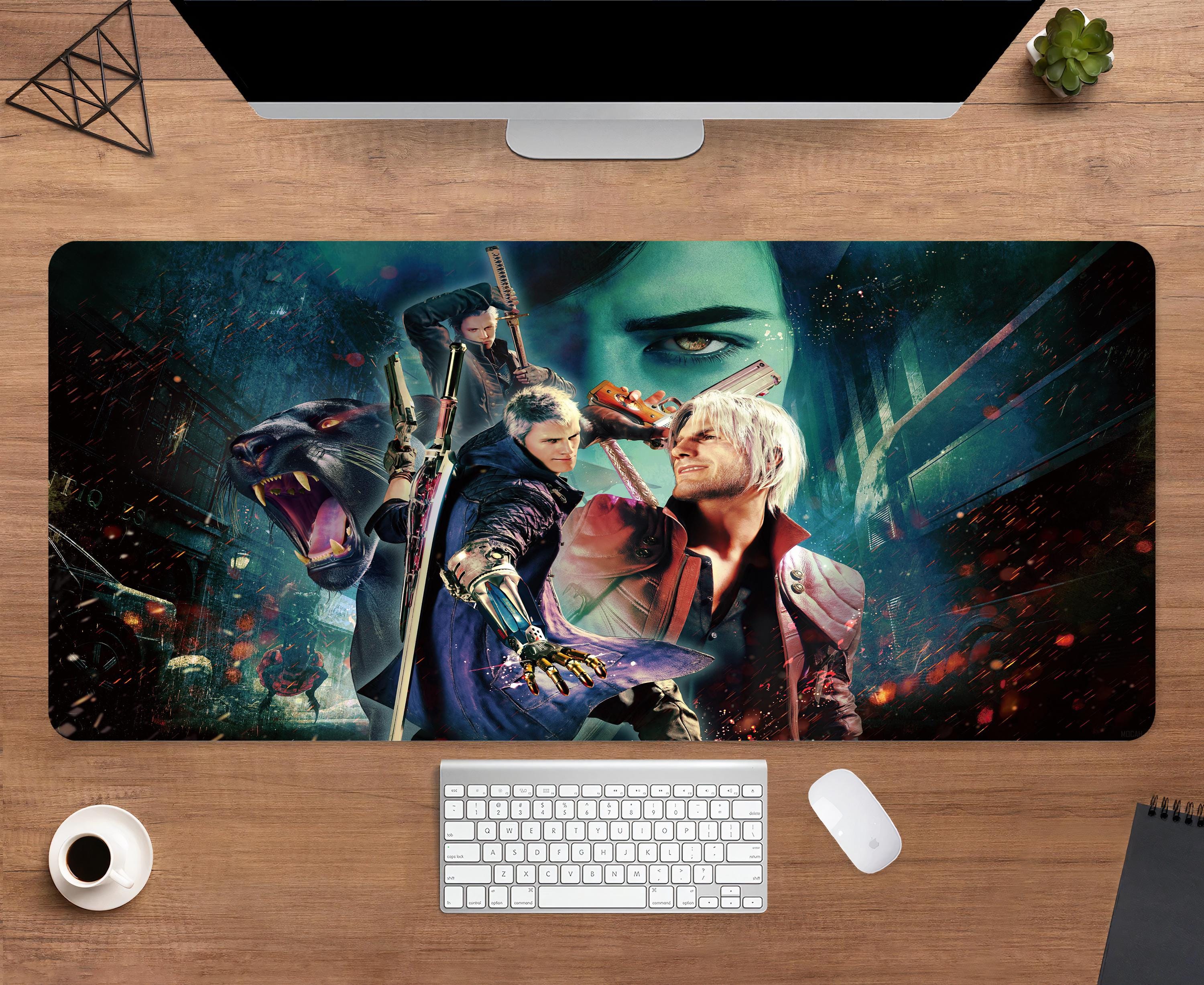 Devil May Cry Desk Mat | Dante Mouse Pad | Large Desk Pad | Gaming