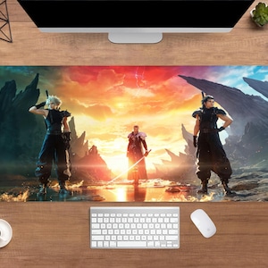 Final Fantasy Desk Mat | Noctis Lucis Caelum Mouse Pad | Large Desk Pad | Gaming Desk Decor