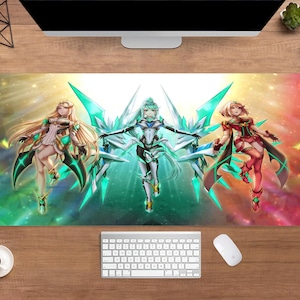 Xenoblade Chronicles Desk Mat | Shulk Mouse Pad | Large Desk Pad | Gaming Desk Decor