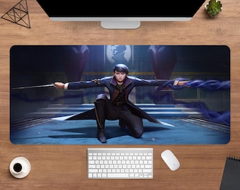 Dishonored Desk Mat | Emily Kaldwin Mouse Pad | Large Desk Pad | Gaming Desk Decor
