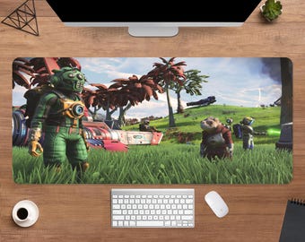 No Man's Sky Desk Mat | No Man's Sky Mouse Pad | Large Desk Pad | Gaming Desk Decor