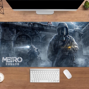 Metro Exodus Desk Mat | Artyom Mouse Pad | Large Desk Pad | Gaming Desk Decor