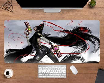 Bayonetta Desk Mat | Cereza Mouse Pad | Large Desk Pad | Gaming Desk Decor