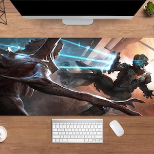 Dead Space Desk Mat | Isaac Clarke Mouse Pad | Large Desk Pad | Gaming Desk Decor