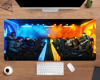 Counter Strike Desk Mat | Counter Strike Mouse Pad | Large Desk Pad | Gaming Desk Decor
