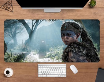 Hellblade Desk Mat | Senua Mouse Pad | Large Desk Pad | Gaming Desk Decor