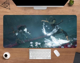 Clair Obscur Expedition 33 Desk Mat | Lune Mouse Pad | Large Desk Pad | Gaming Desk Decor