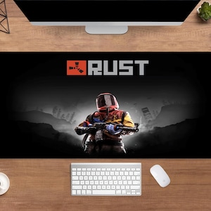 Tapete de mesa Rust | Mouse Pad Rust | Tapete de mesa grande | Decoração de mesa gamer