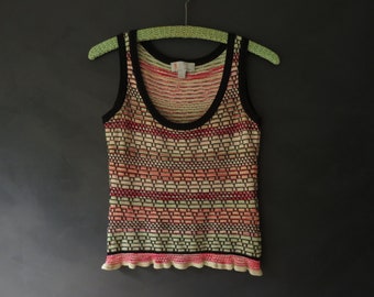 Missoni Sweater Vest Pointelle Woven Knit Tank Top Small - Etsy