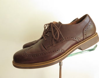 Cole Haan Mens 10.5M Brown Pebbled Leather Derby Shoes Lace Up Oxfords Casual Mens Cole Haan Oxford Dress Shoes Brown | Mercari main image 4