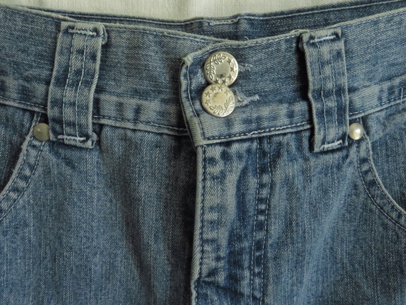 90s High Rise Shorts Faded Denim Vintage Jay Jacobs High Waisted Small 29