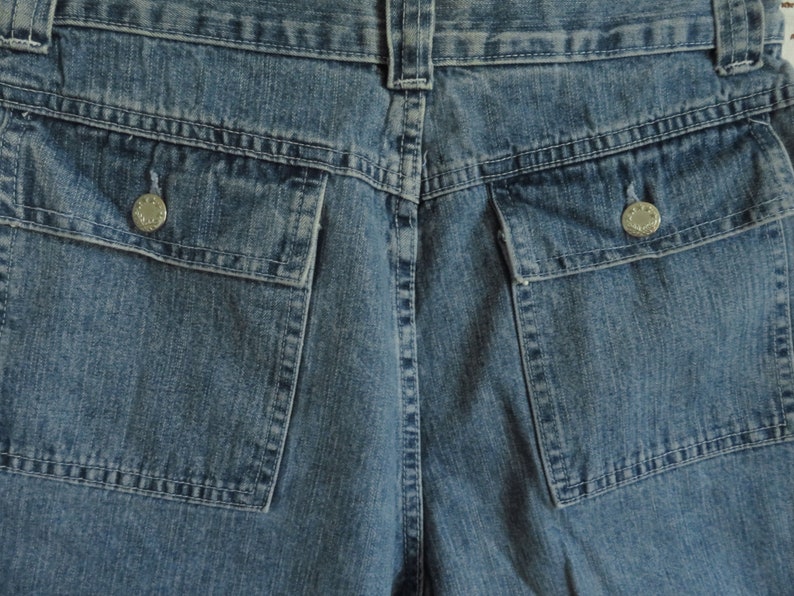 90s High Rise Shorts Faded Denim Vintage Jay Jacobs High Waisted Small 29